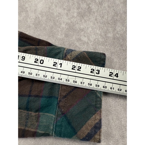 Legendary Whitetails Buck Camp‎ Flannel Shirt Mens Large Plaid Corduroy Trim - Picture 9 of 16